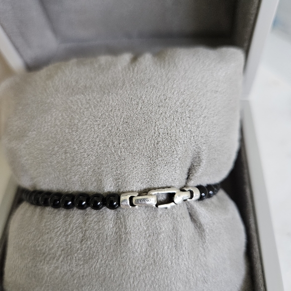 David Yurman Bijoux Spiritual Beads Bracelet in Sterling Silver with Black Onyx - Picture 4 of 9